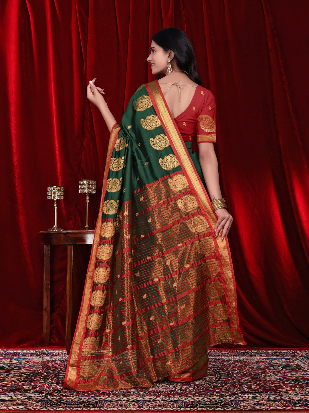 Ready to Wear Jacquard Pure Silk Saree