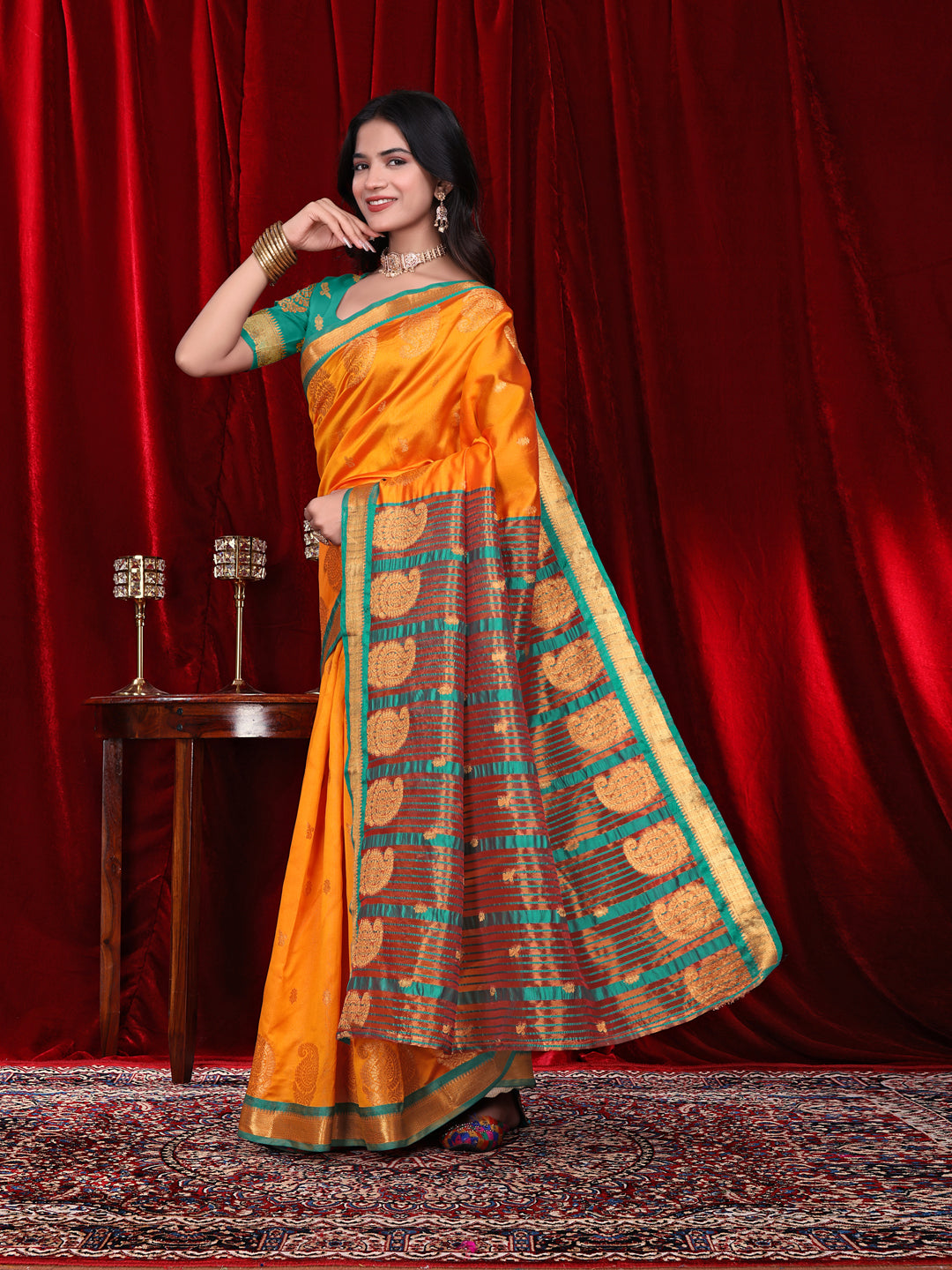 Ready to Wear Jacquard Pure Silk Saree