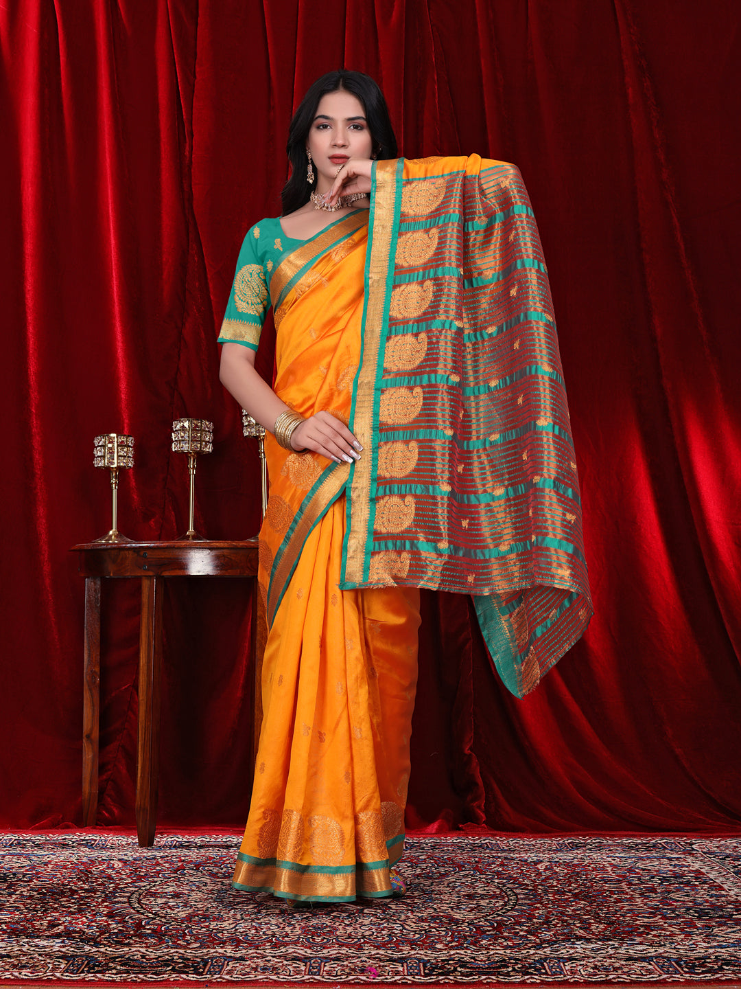 Ready to Wear Jacquard Pure Silk Saree