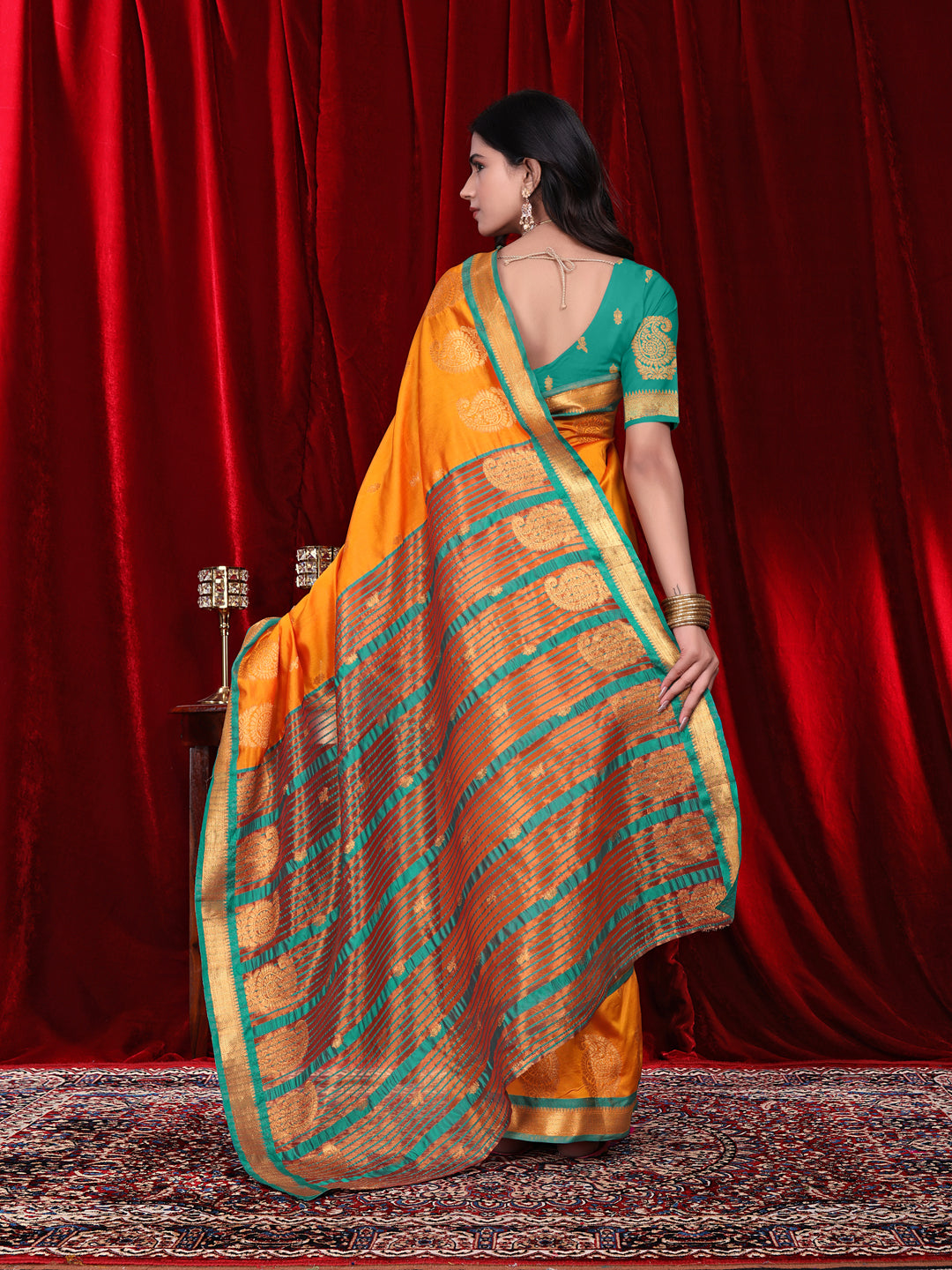 Ready to Wear Jacquard Pure Silk Saree