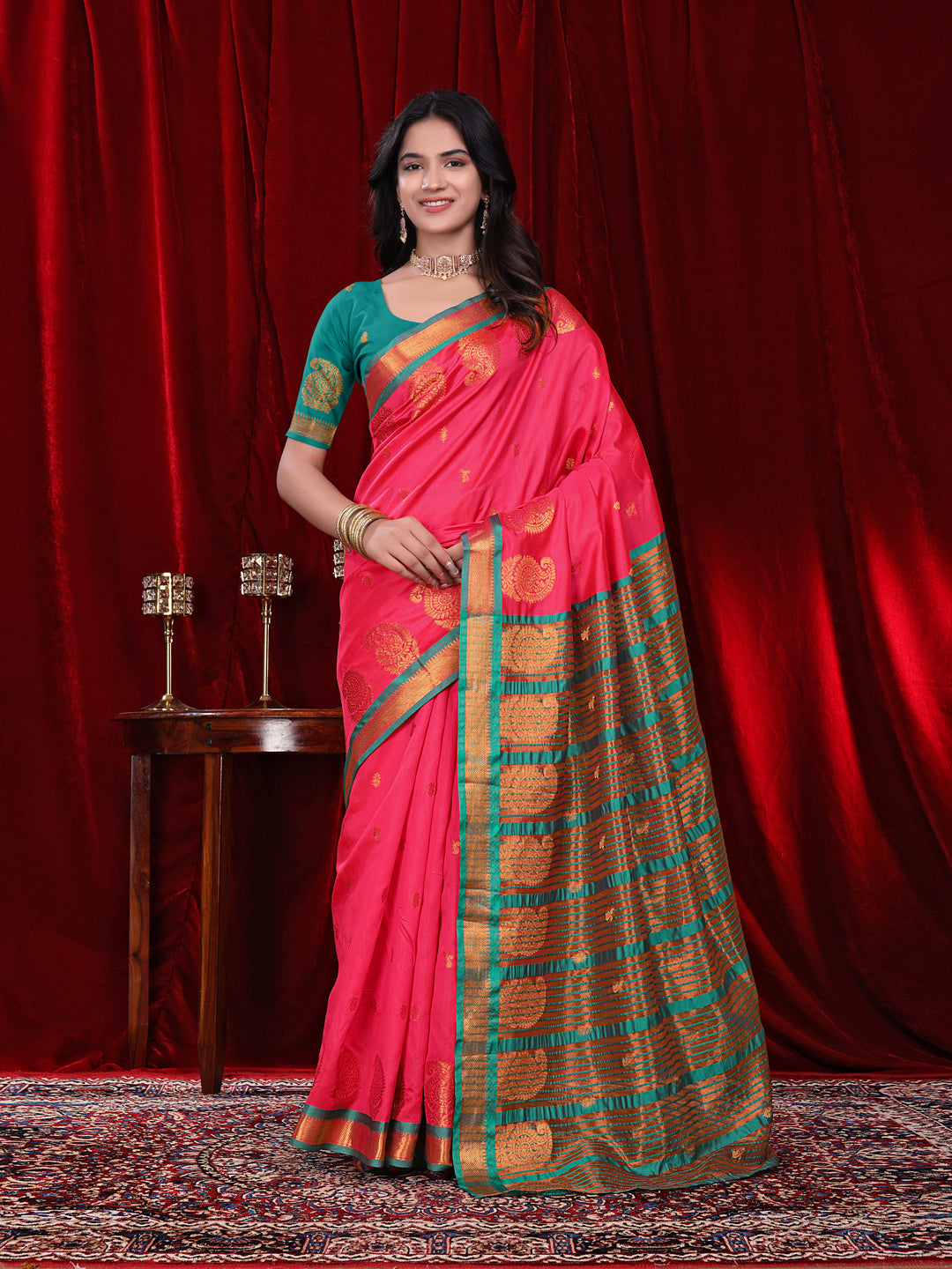 Ready to Wear Jacquard Pure Silk Saree