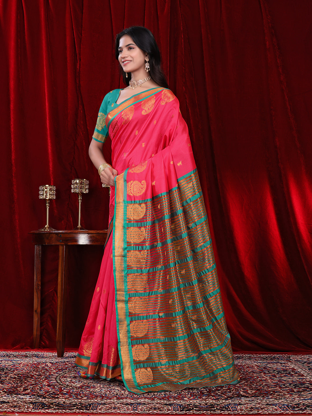 Ready to Wear Jacquard Pure Silk Saree