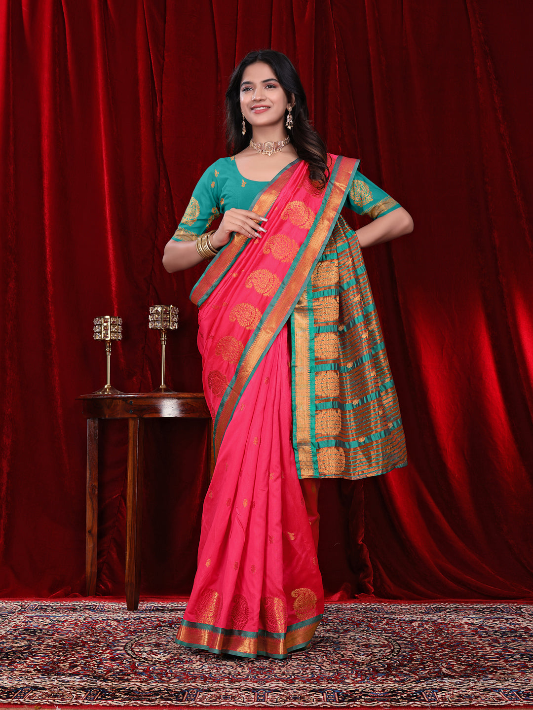 Ready to Wear Jacquard Pure Silk Saree