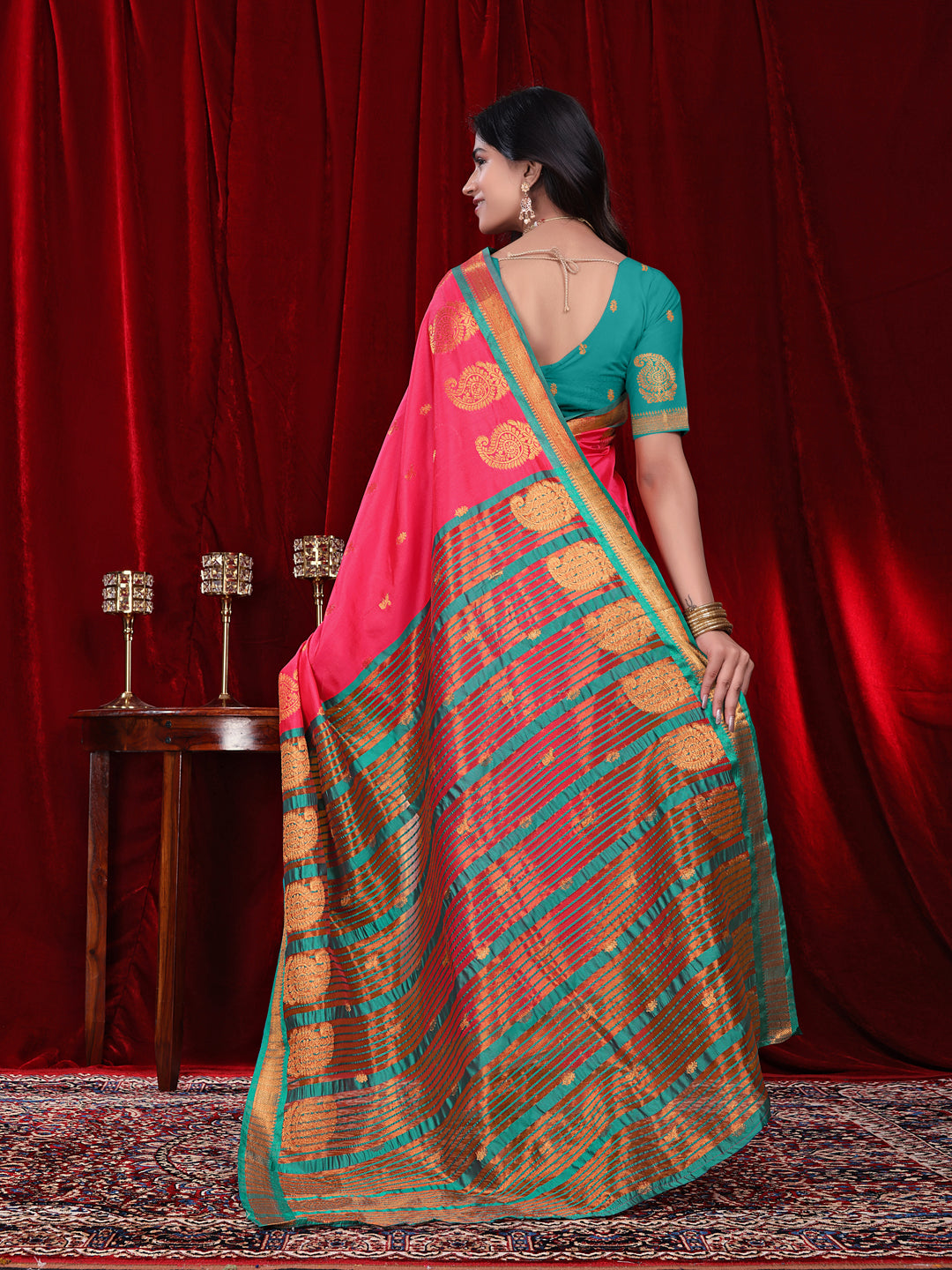 Ready to Wear Jacquard Pure Silk Saree