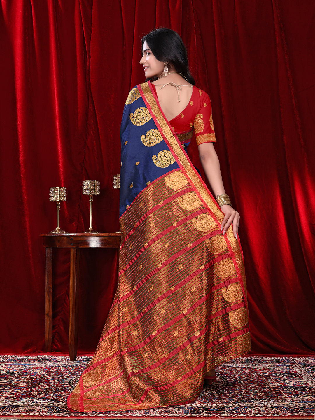 Ready to Wear Jacquard Pure Silk Saree