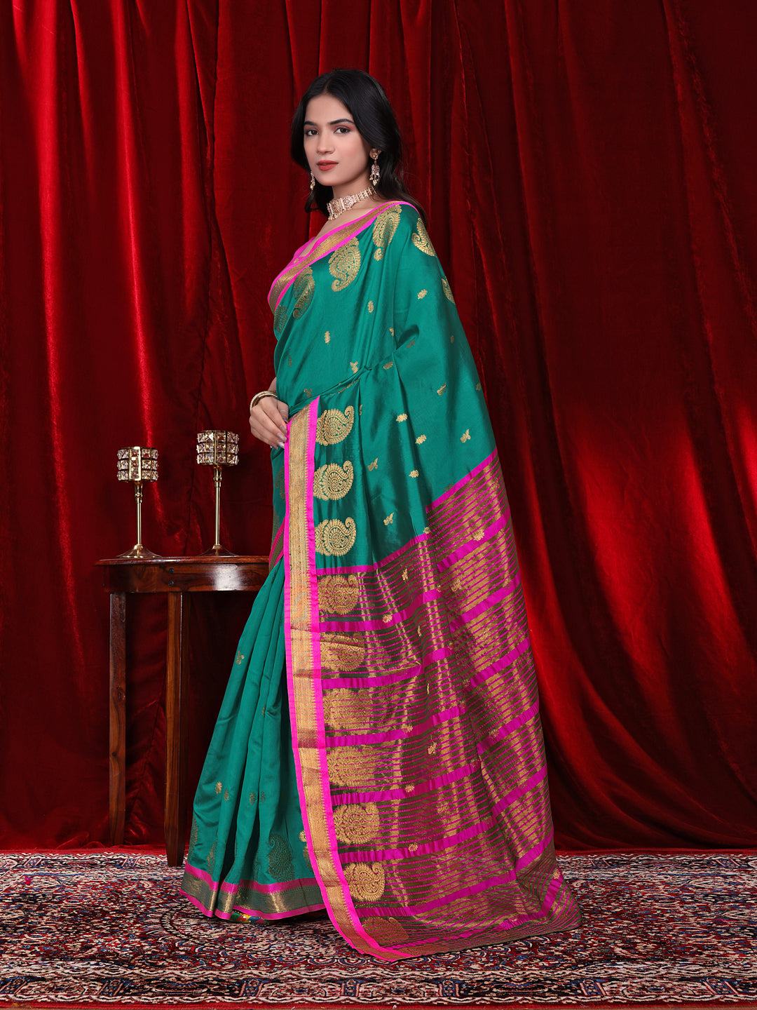 Ready to Wear Jacquard Pure Silk Saree