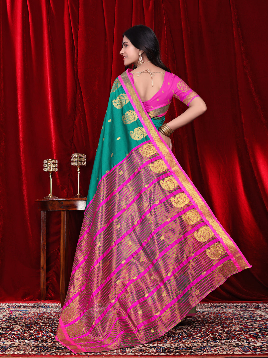 Ready to Wear Jacquard Pure Silk Saree