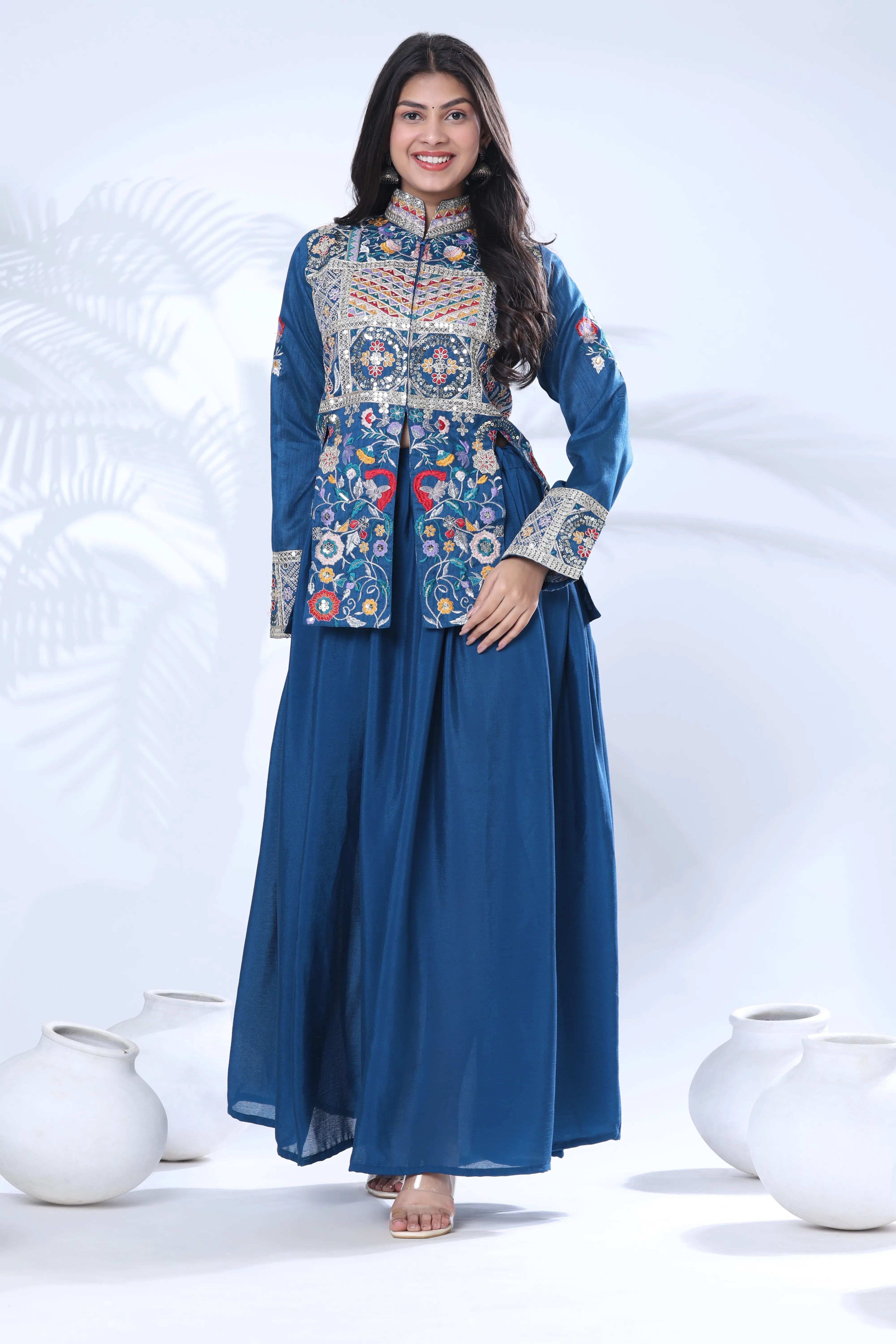 New Designer Party Wear Koti With Bottom Wear