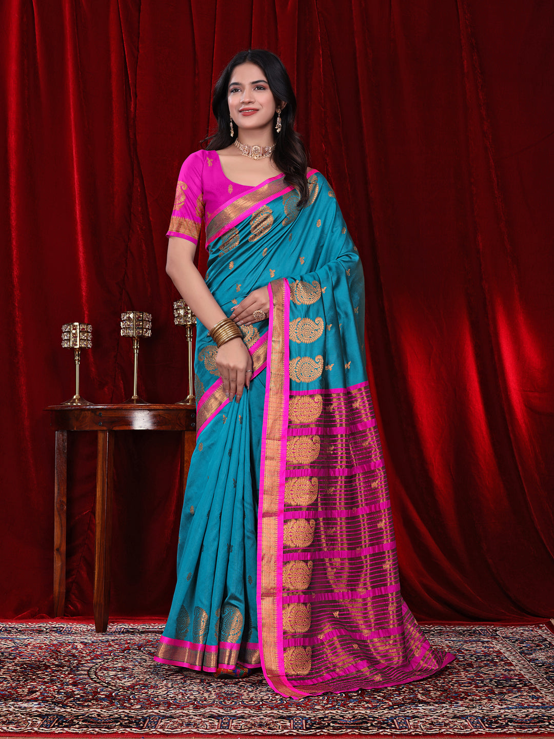Ready to Wear Jacquard Pure Silk Saree