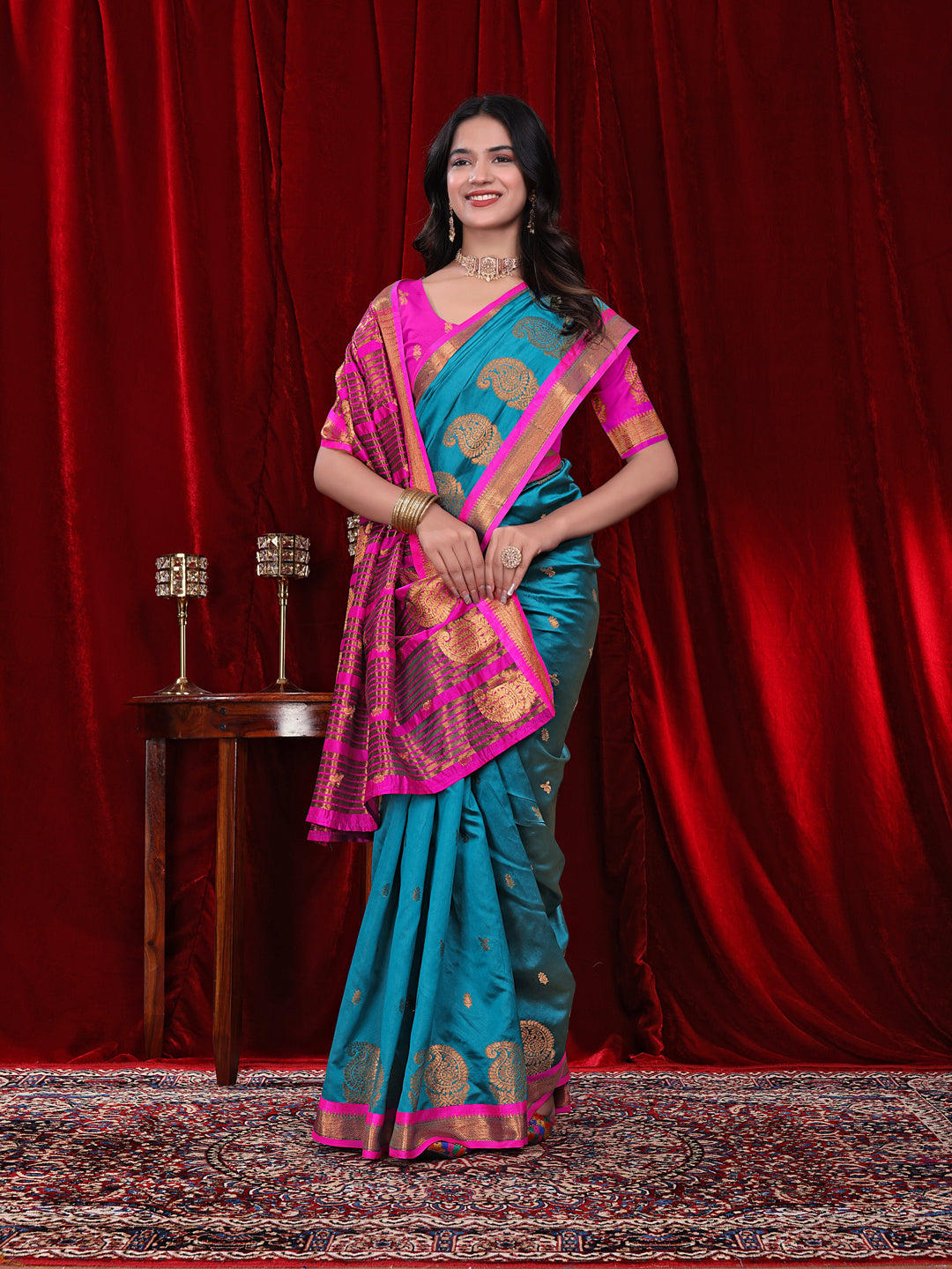 Ready to Wear Jacquard Pure Silk Saree