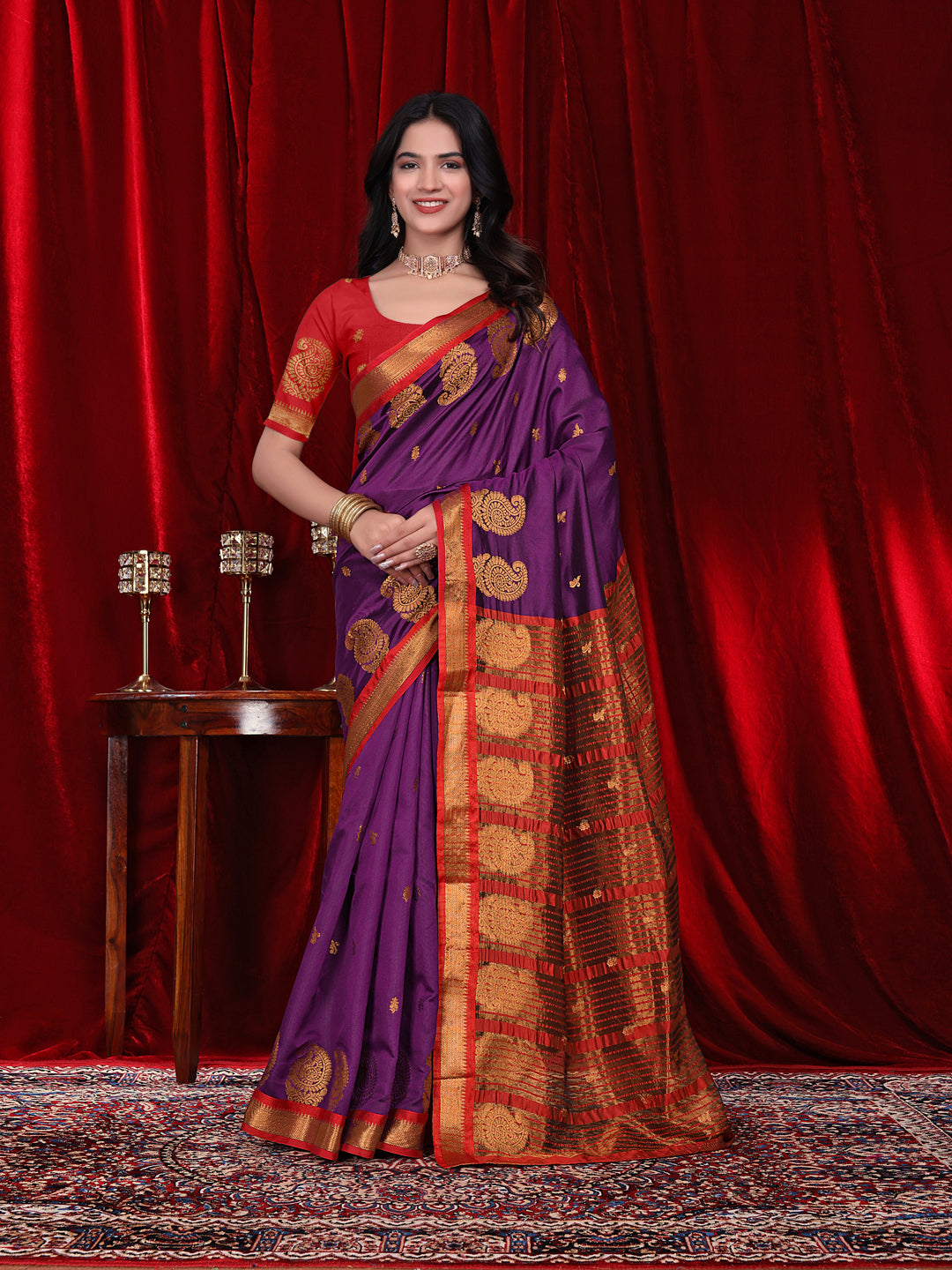 Ready to Wear Jacquard Pure Silk Saree