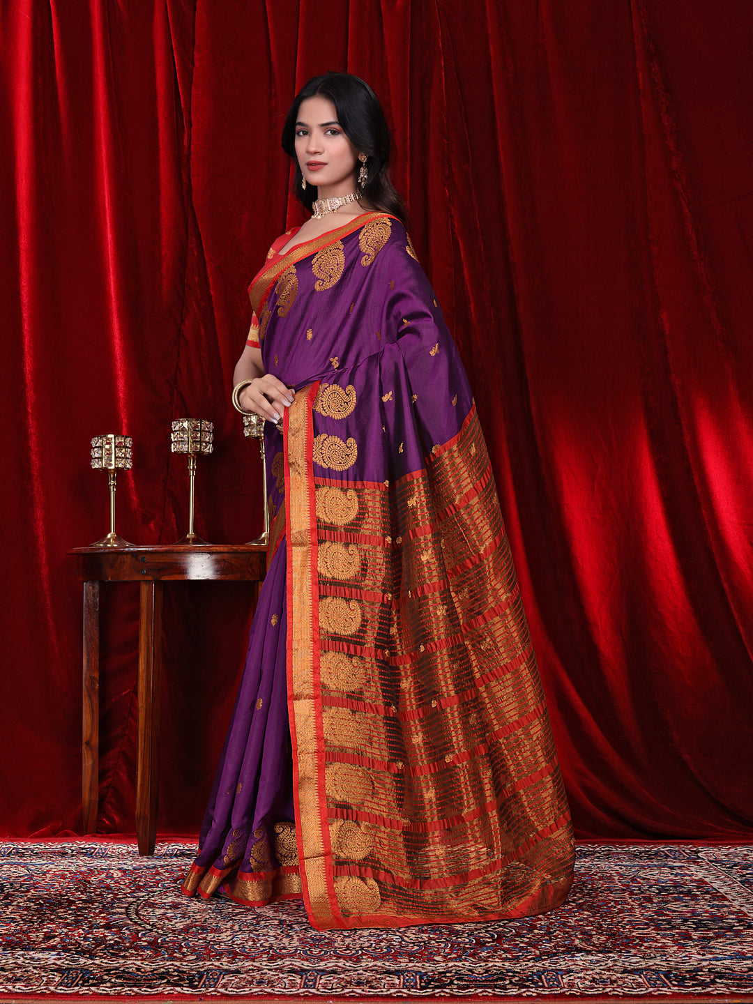 Ready to Wear Jacquard Pure Silk Saree
