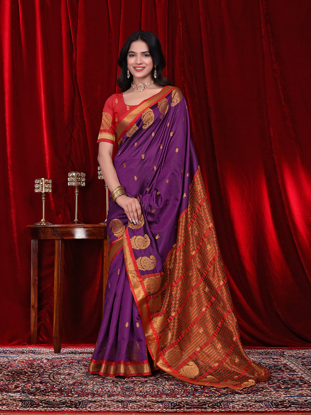 Ready to Wear Jacquard Pure Silk Saree