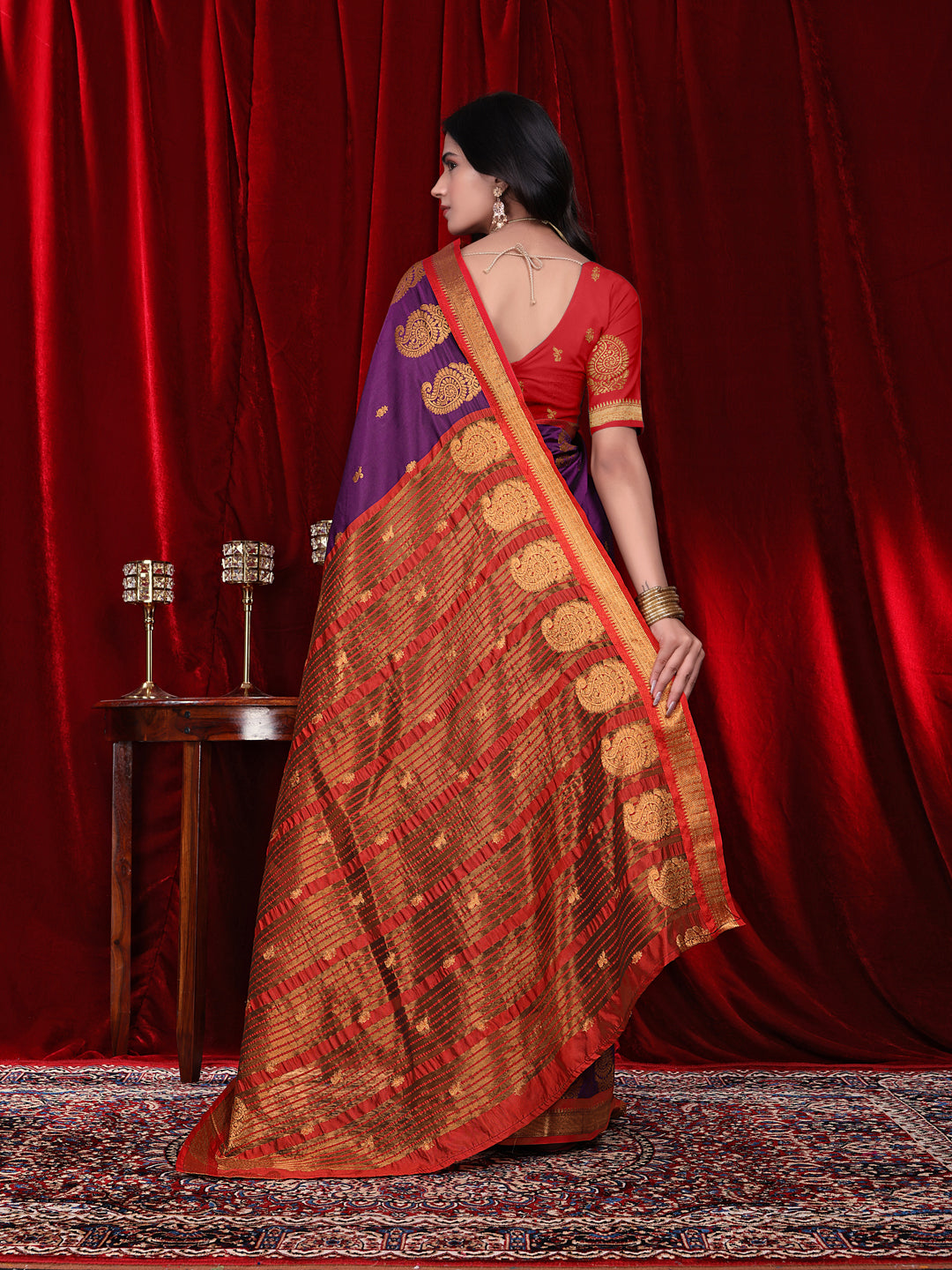 Ready to Wear Jacquard Pure Silk Saree