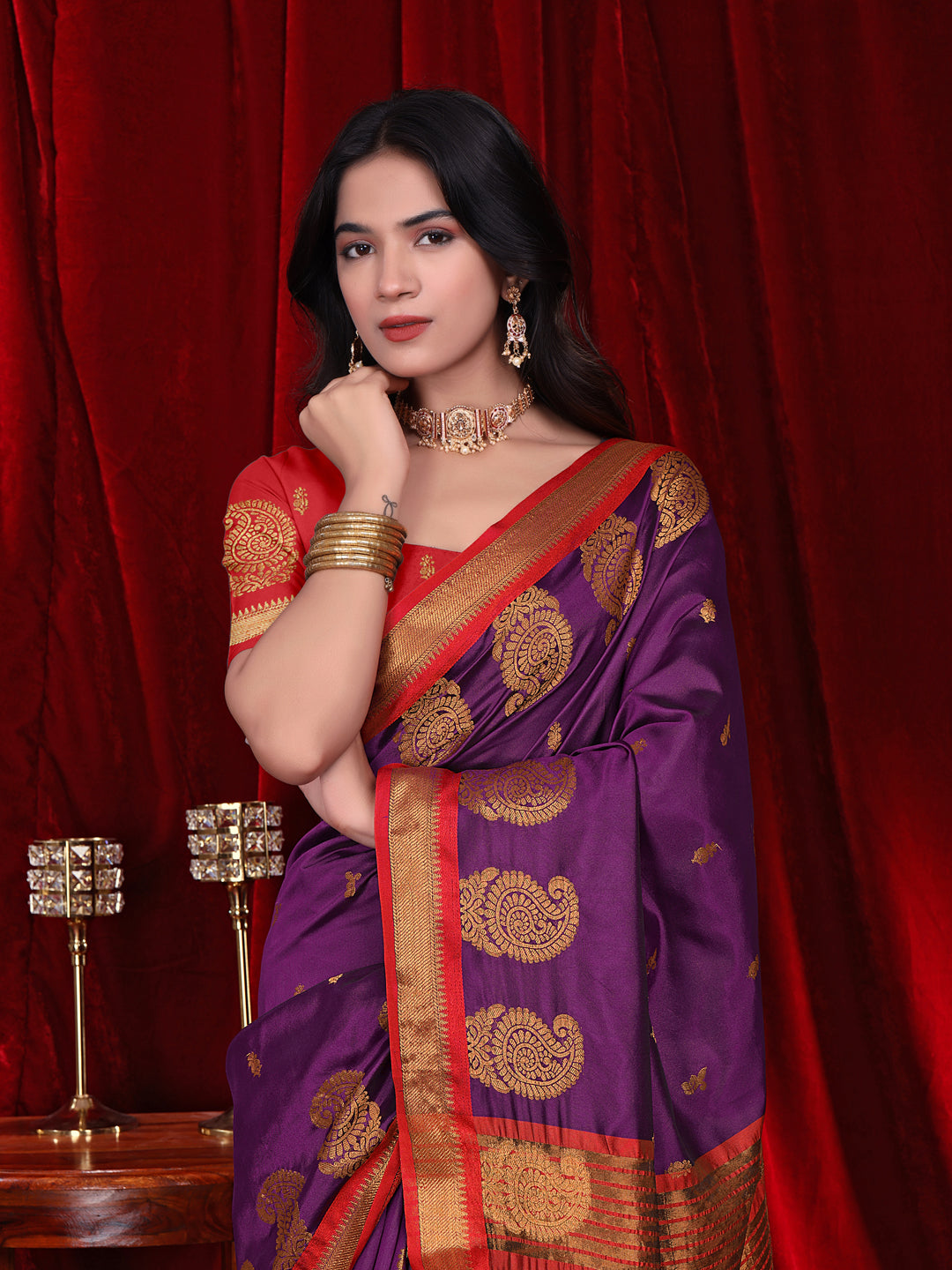Ready to Wear Jacquard Pure Silk Saree