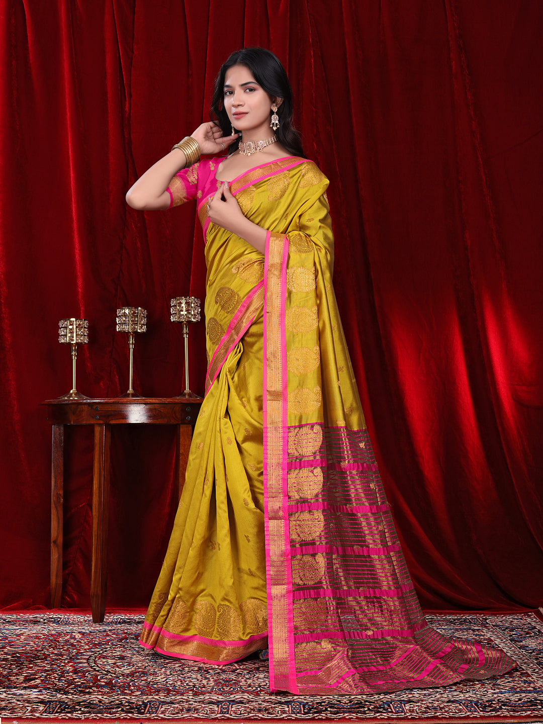 Ready to Wear Jacquard Pure Silk Saree