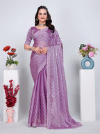 Jimmy Chu Embroidered sequins Saree