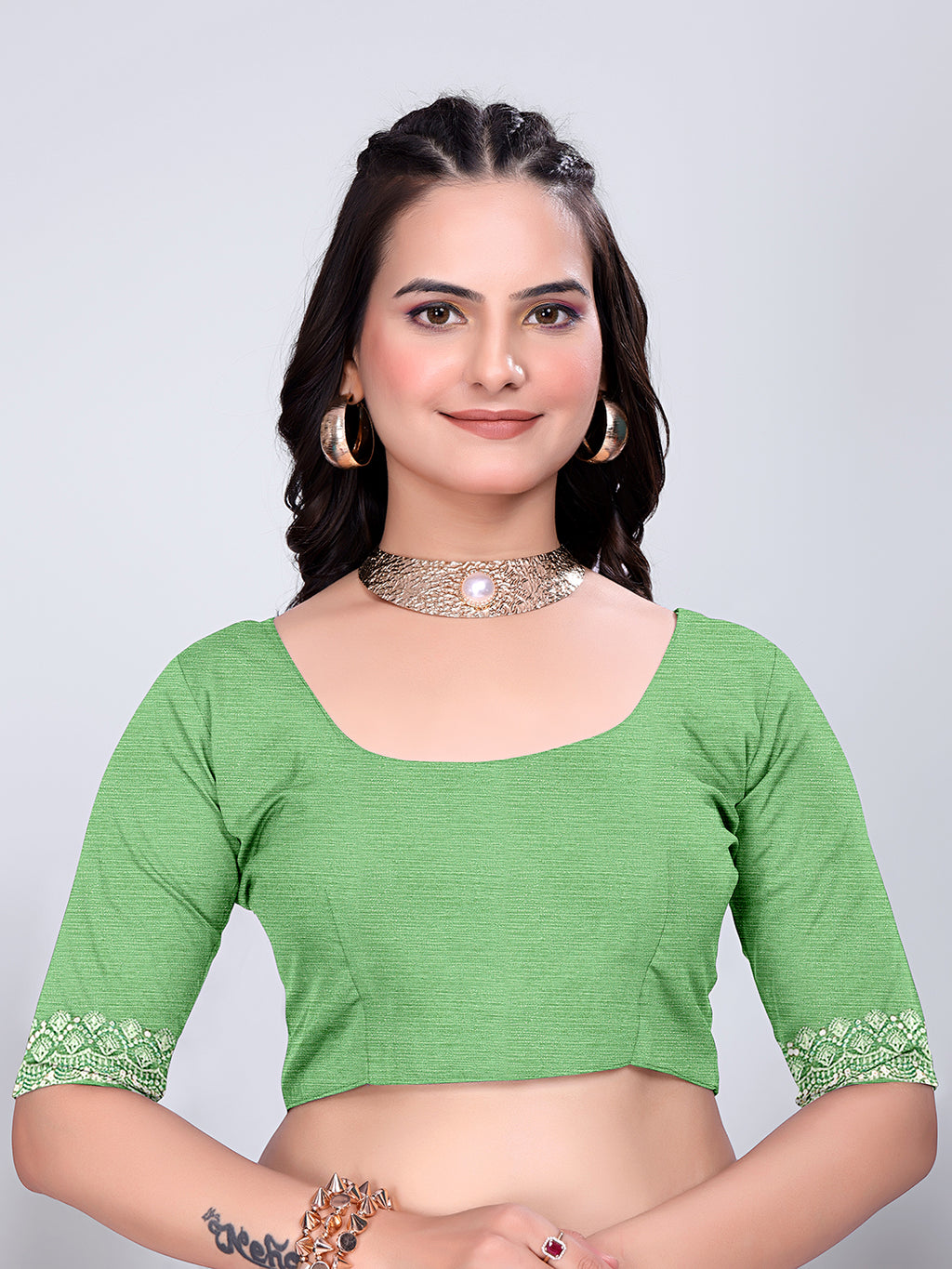 Jimmy Chu Embroidered sequins Saree