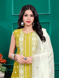 Roman Silk Embrodered Work Kurta Pant Set with Dupatta - Pionex Fab