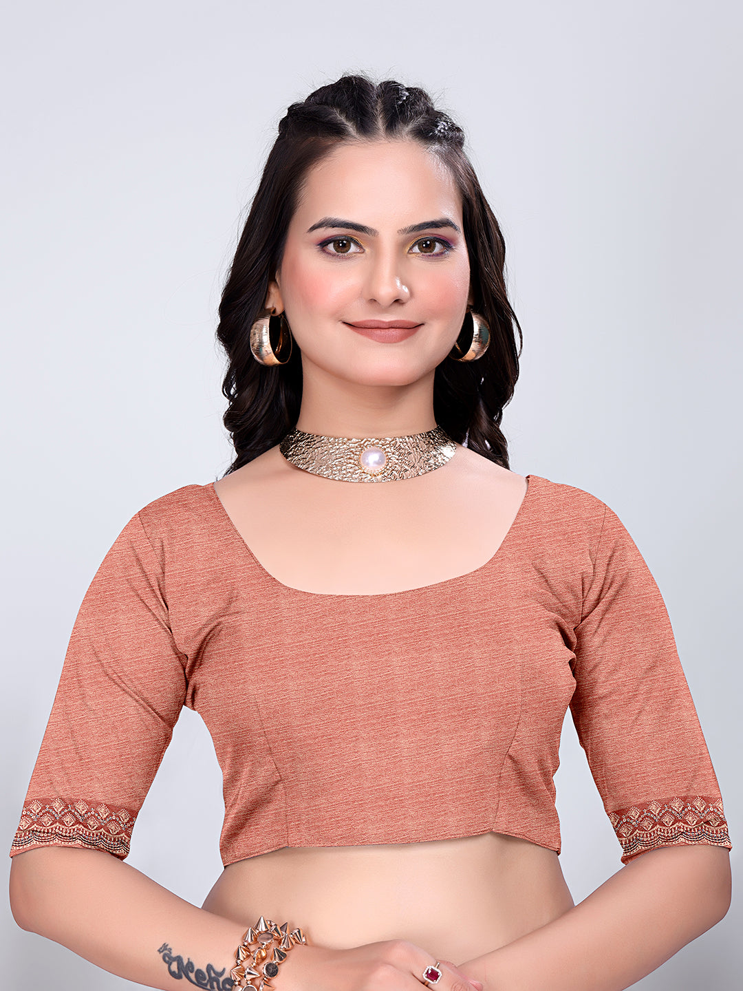 Jimmy Chu Embroidered sequins Saree