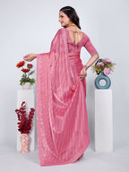 Jimmy Chu Embroidered sequins Saree