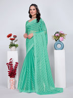 Jimmy Chu Embroidered sequins Saree