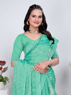 Jimmy Chu Embroidered sequins Saree