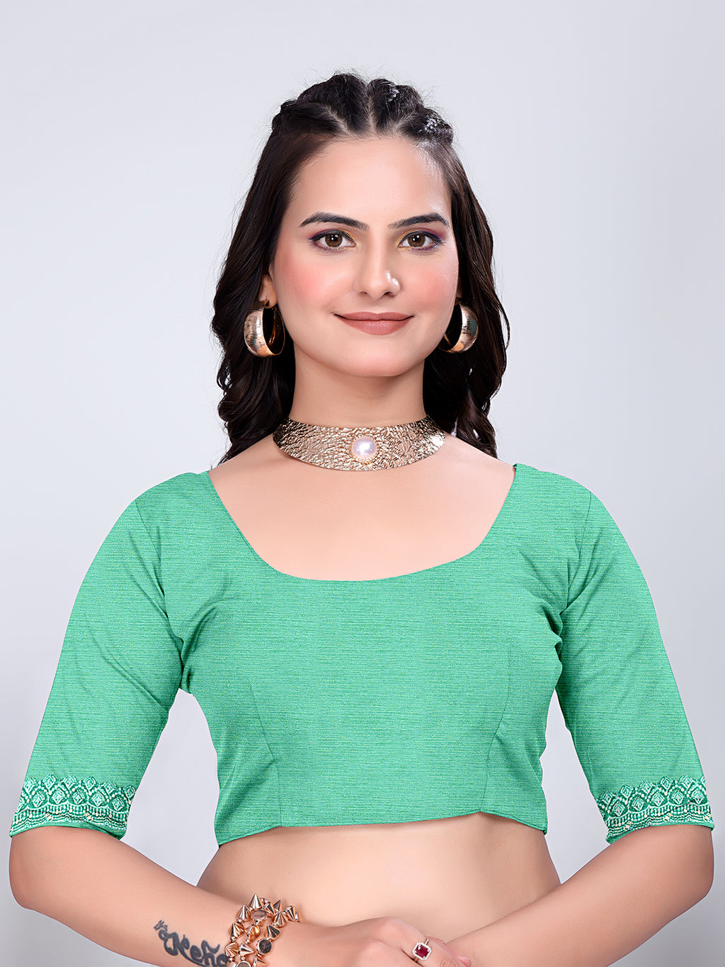 Jimmy Chu Embroidered sequins Saree