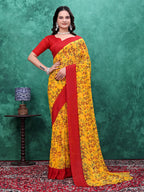 Ready-to-Wear Simmer Silk Floral Printed Saree