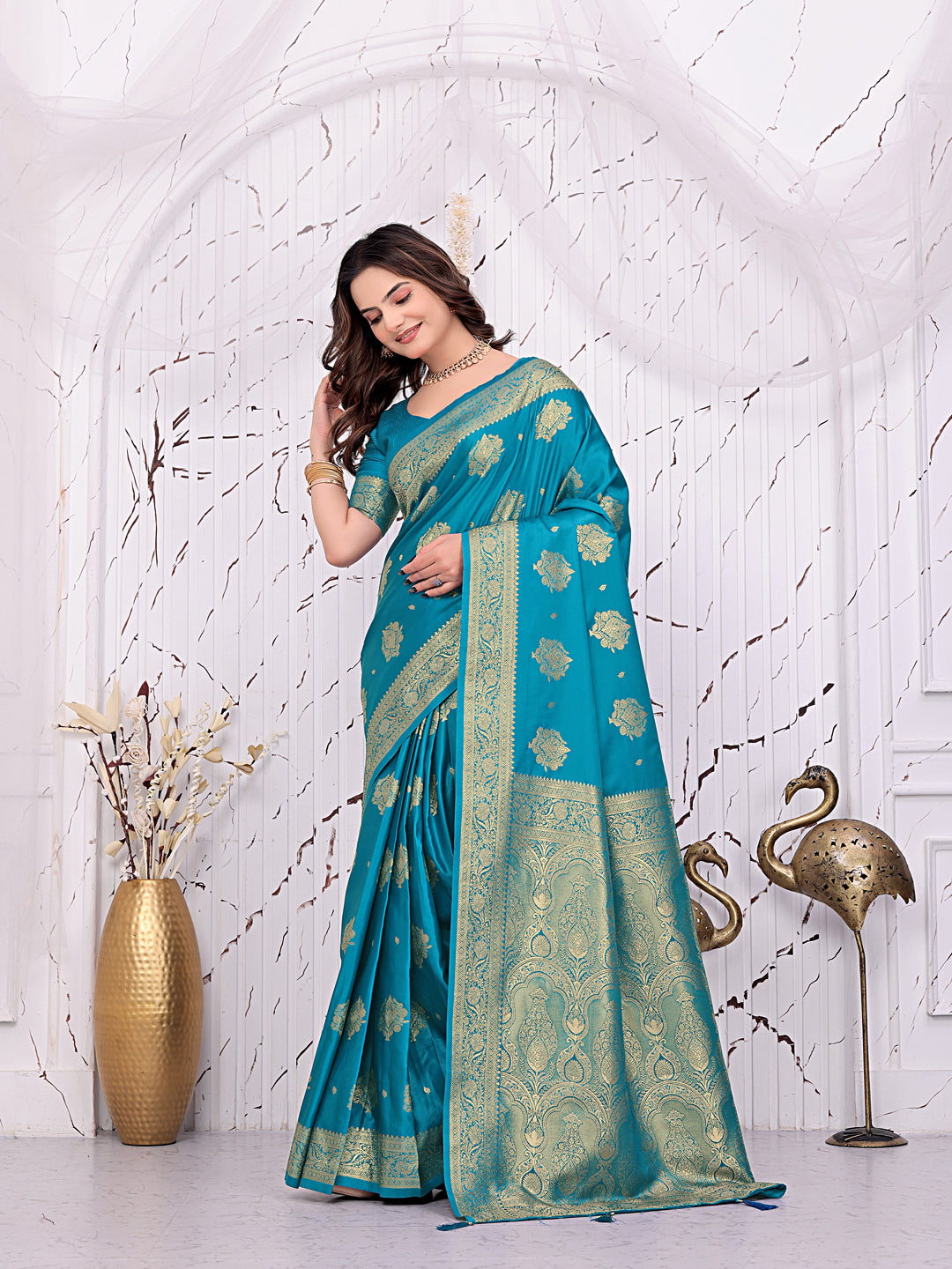 Ready-to-Wear Banarasi Pure Silk Saree