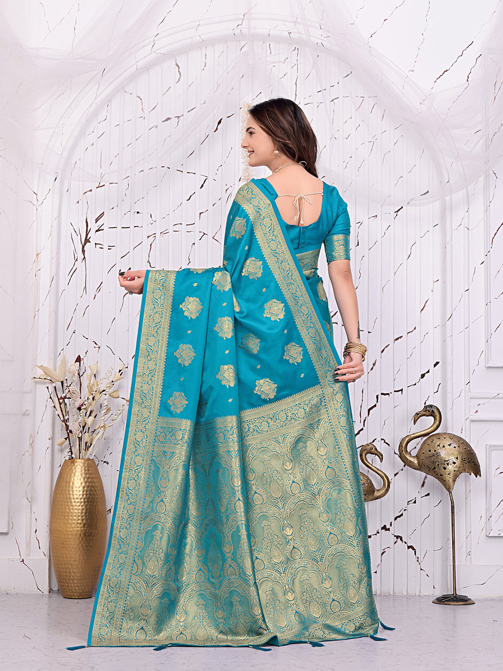 Ready-to-Wear Banarasi Pure Silk Saree