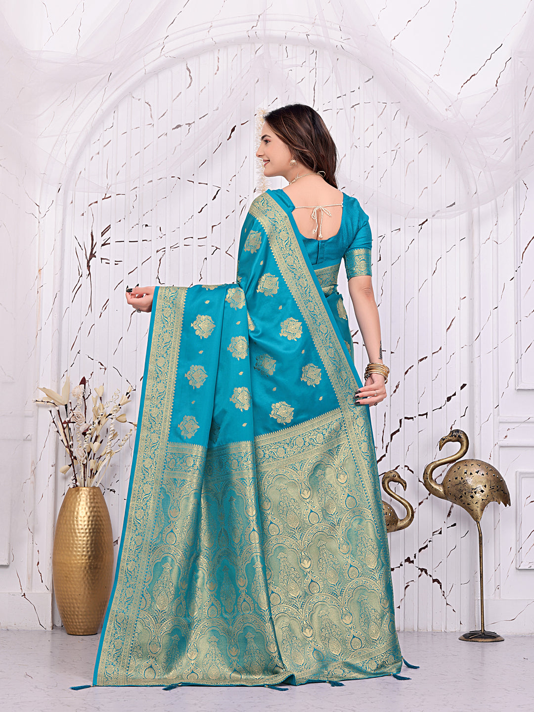 Ready-to-Wear Banarasi Pure Silk Saree