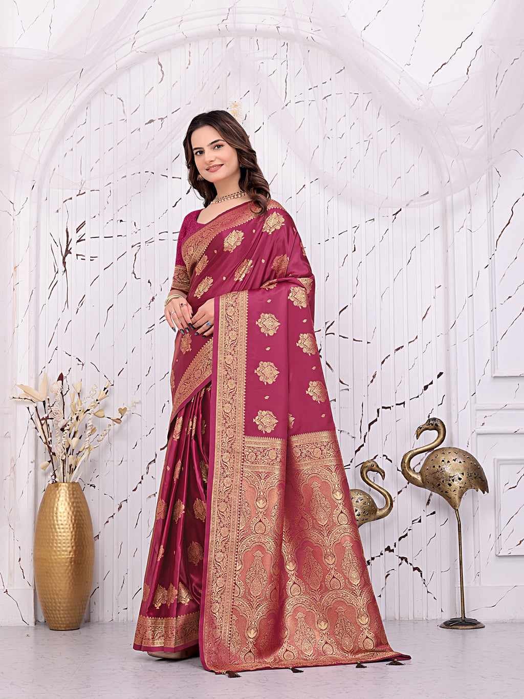 Ready-to-Wear Banarasi Pure Silk Saree