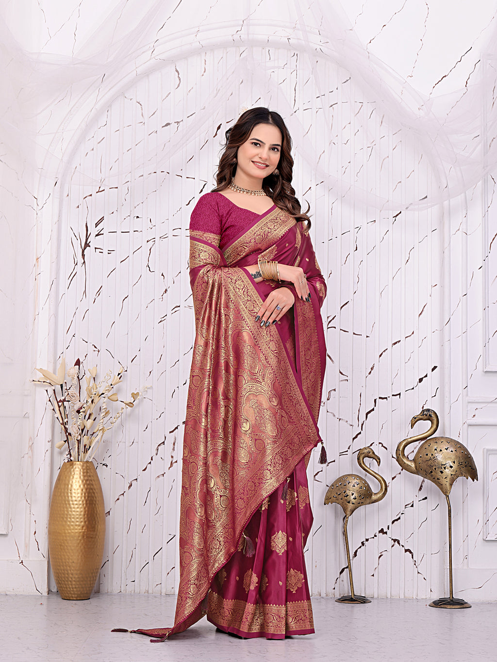 Ready-to-Wear Banarasi Pure Silk Saree