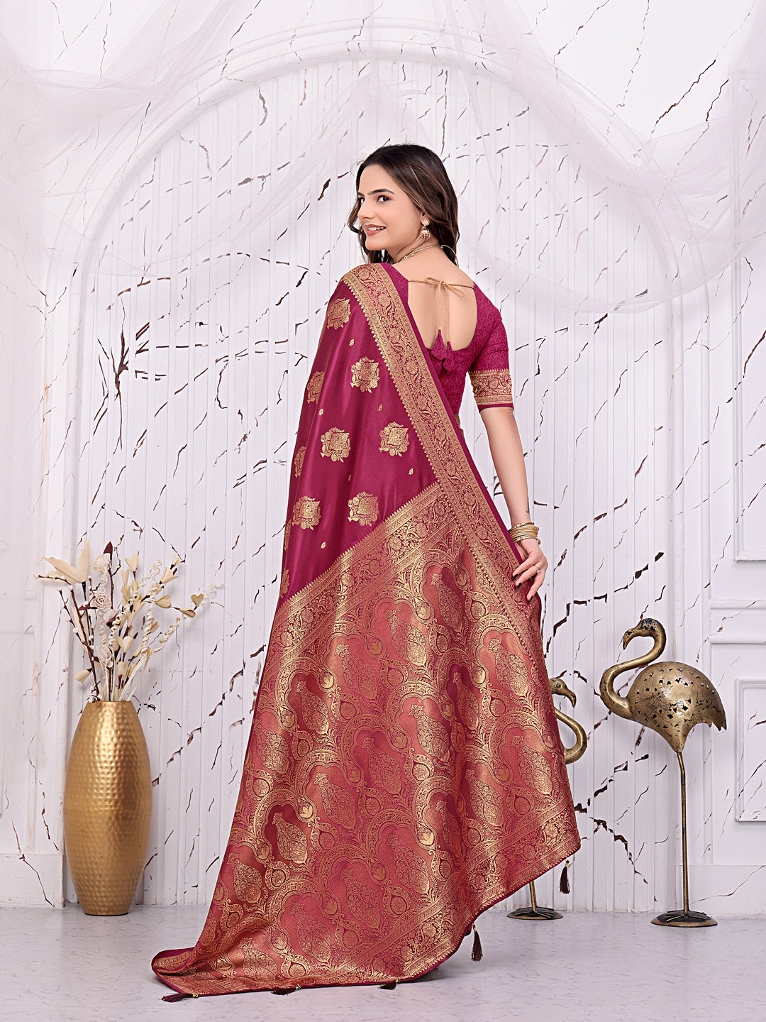 Ready-to-Wear Banarasi Pure Silk Saree