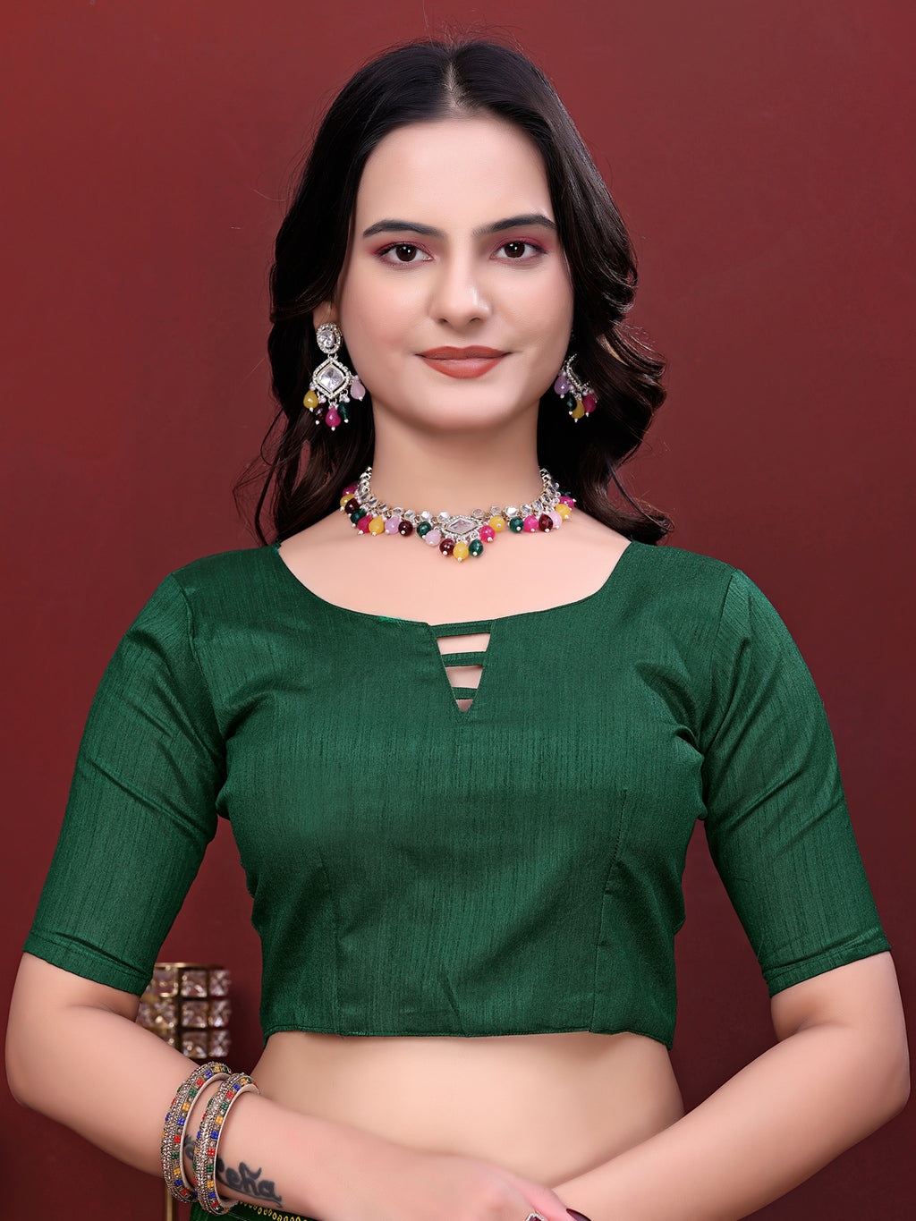 Ready to Wear Bandhani Print Simmer Silk Saree