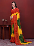 Ready to Wear Bandhani Print Simmer Silk Saree
