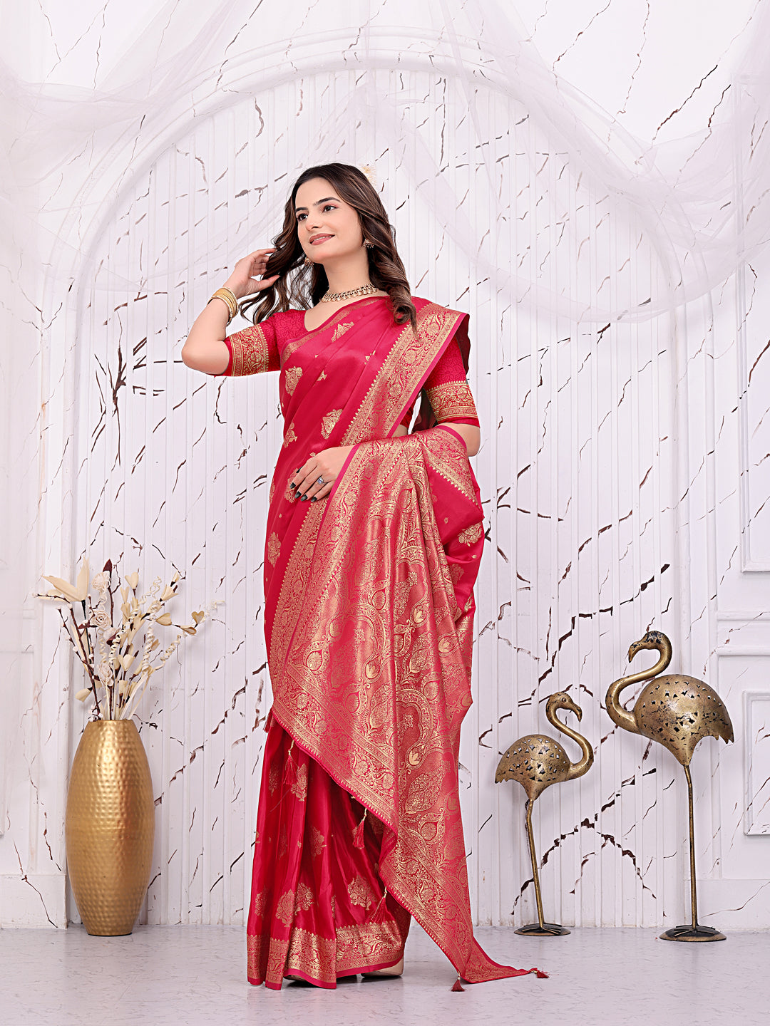 Ready-to-Wear Banarasi Pure Silk Saree