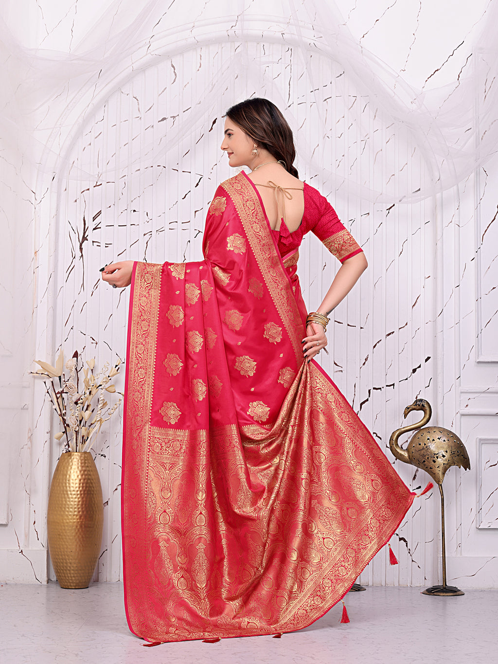 Ready-to-Wear Banarasi Pure Silk Saree