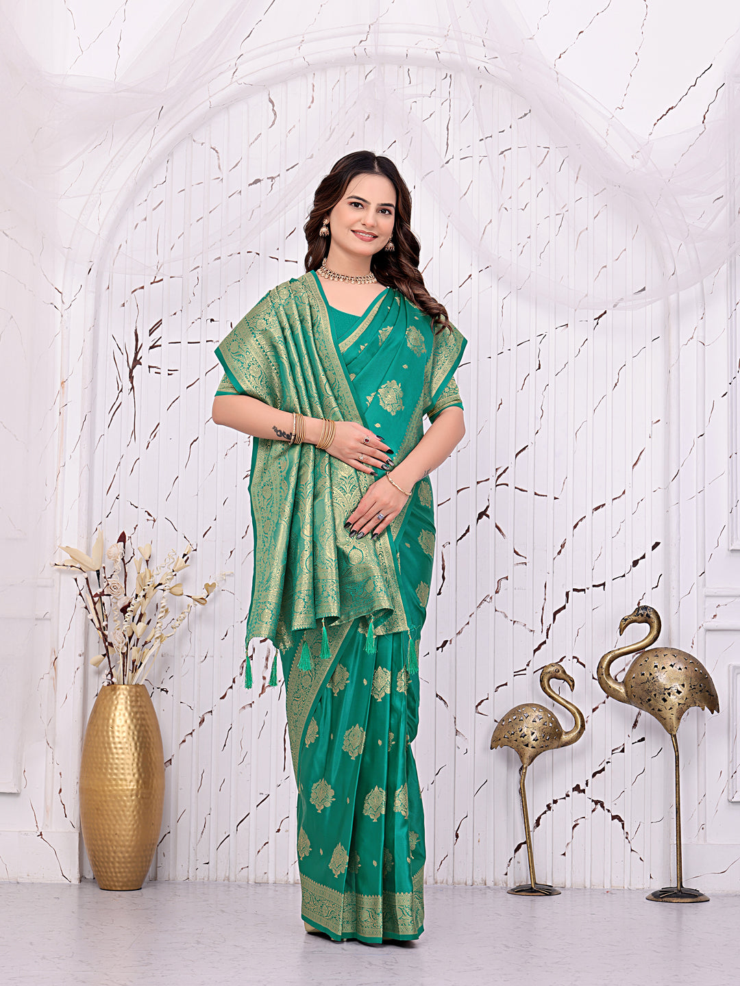 Ready-to-Wear Banarasi Pure Silk Saree