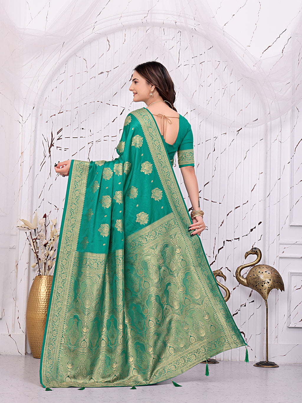 Ready-to-Wear Banarasi Pure Silk Saree