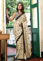 Mulmul Cotton Jaipur Block Print Saree
