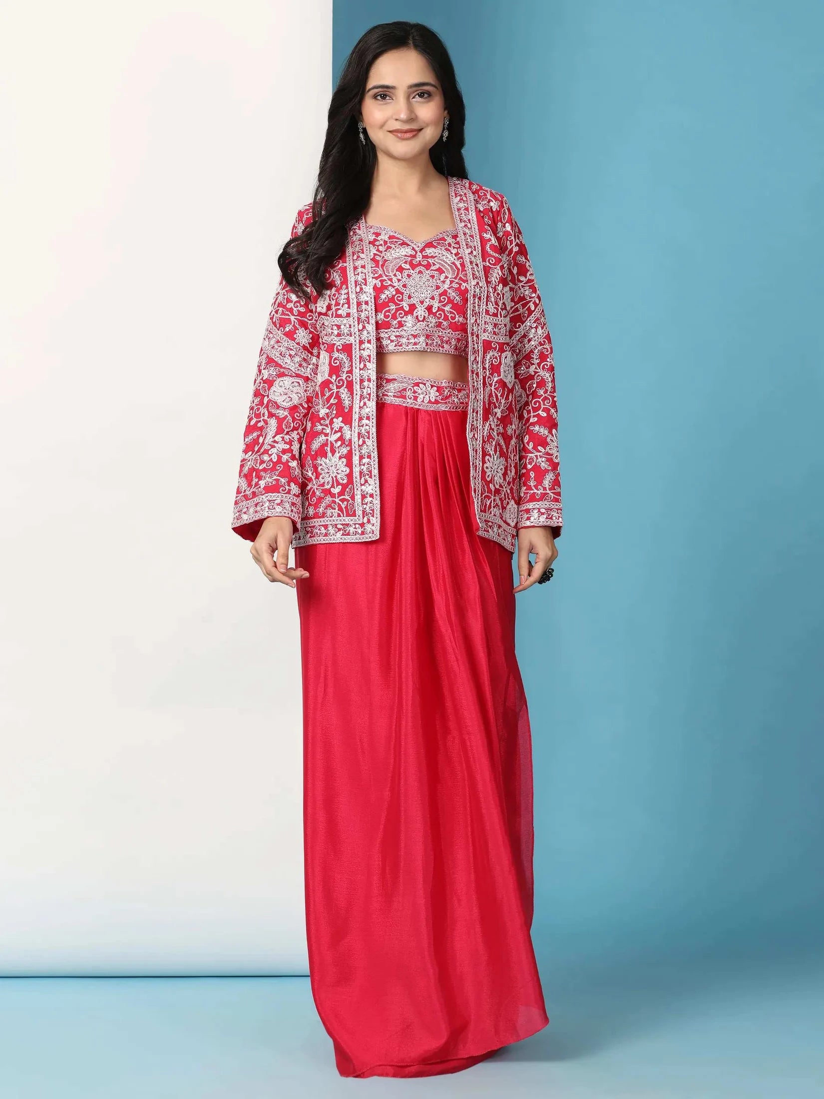 Trendy Party Wear Koti and Sarara