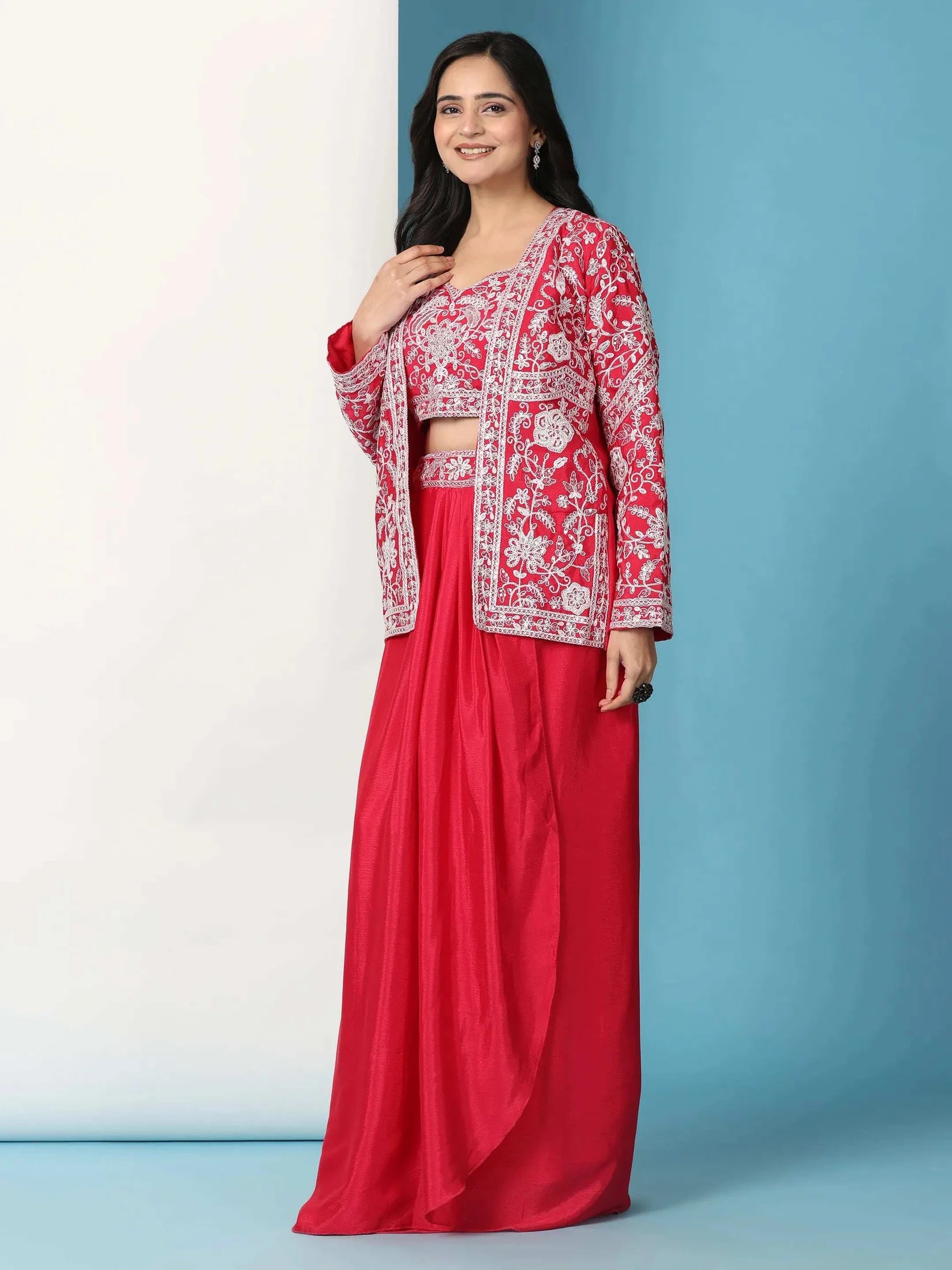 Trendy Party Wear Koti and Sarara