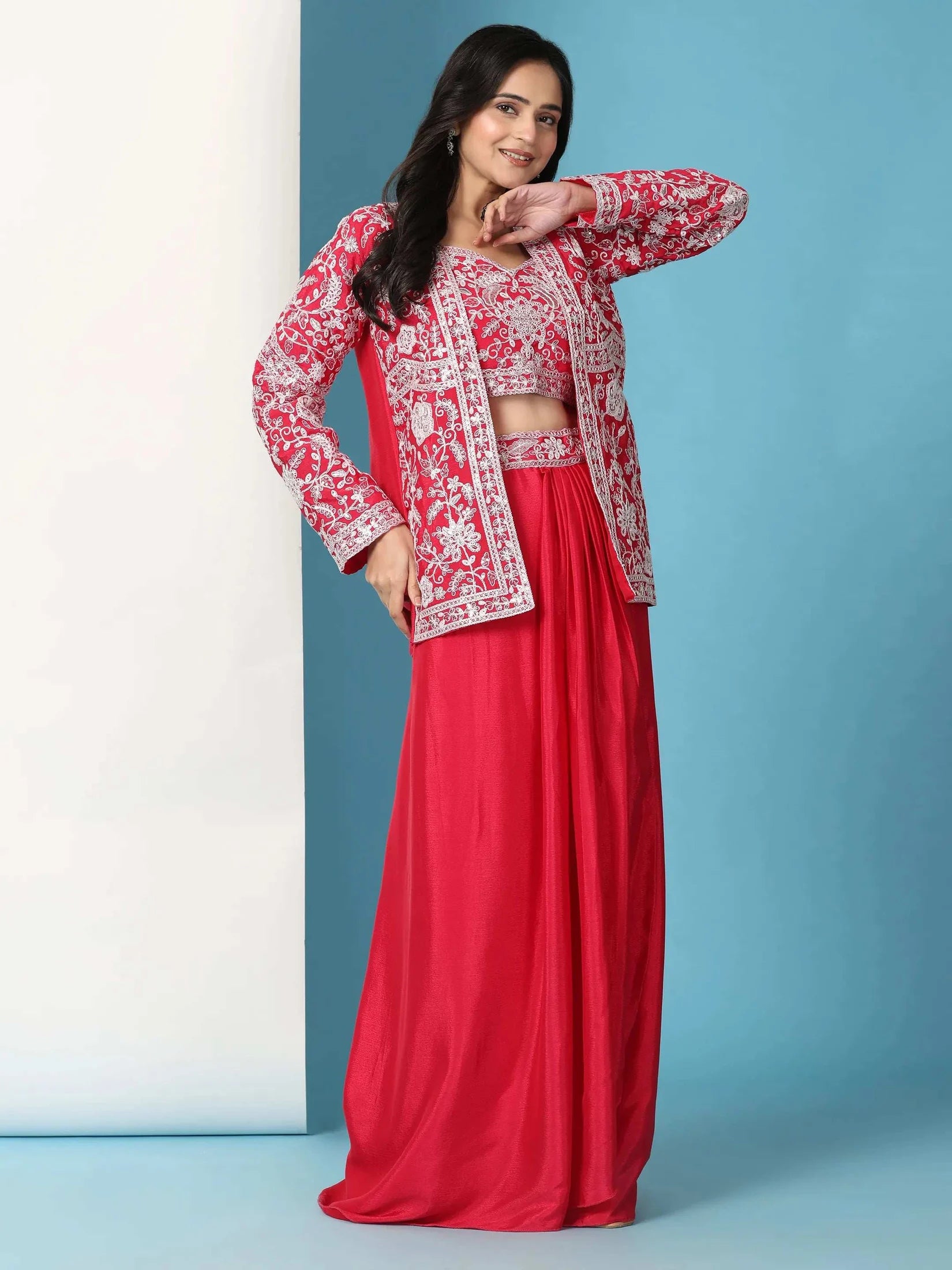 Trendy Party Wear Koti and Sarara