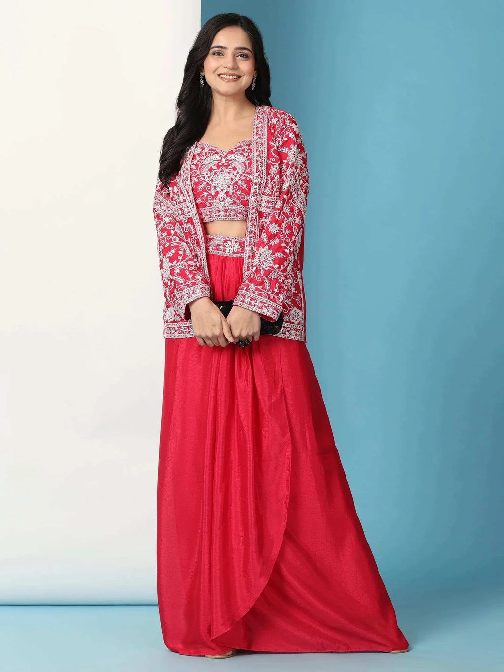 Trendy Party Wear Koti and Shrara