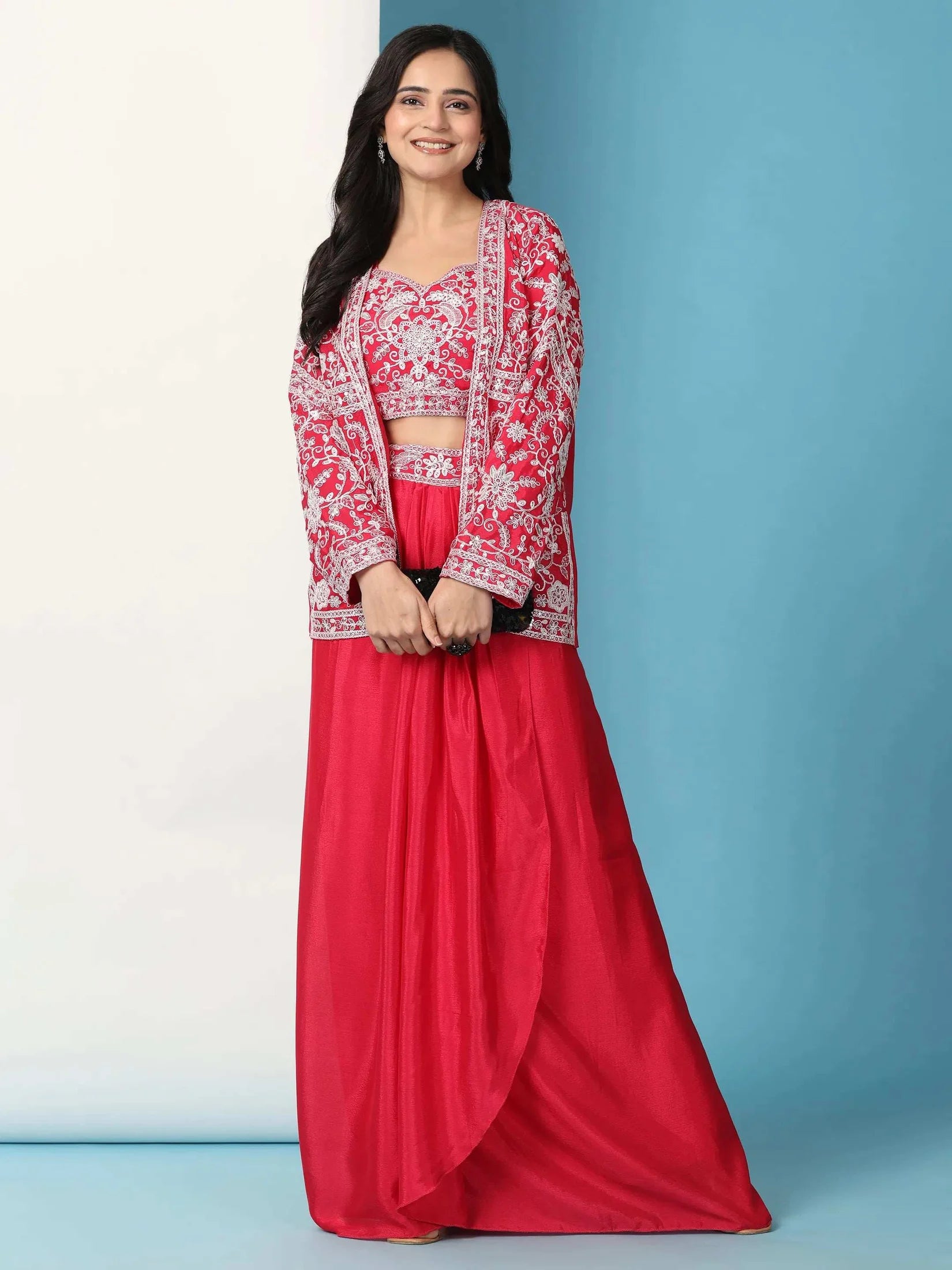 Trendy Party Wear Koti and Sarara