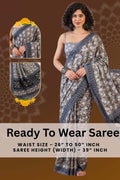 Ready to Wear Jaipuri Mul Cotton Printed Saree for Women