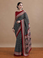 Ready to Wear Jaipuri Mul Cotton Geometric Printed Saree for Women