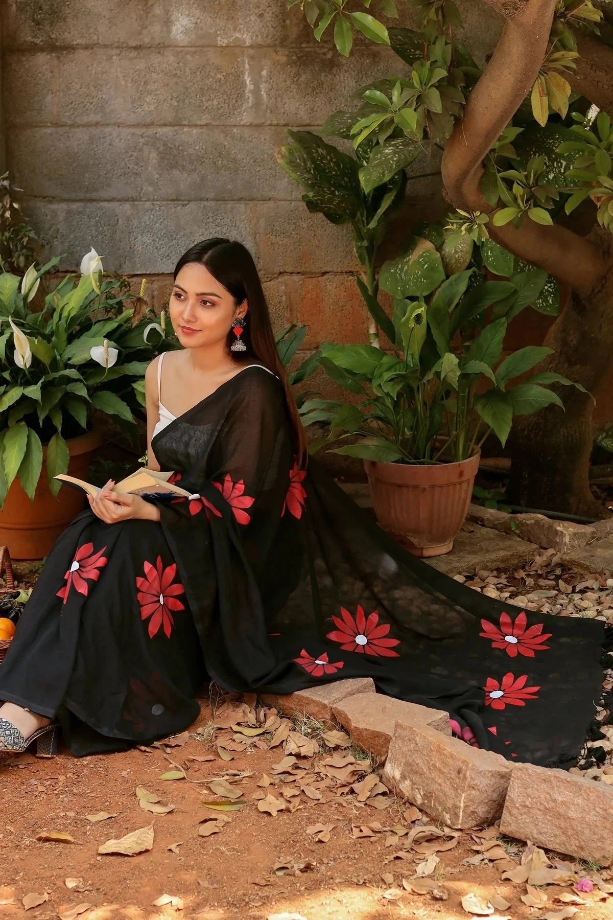 Floral Print Handloom Pure Cotton Saree